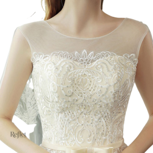 Robe nuptiale au style princesse, idéale pour une cérémonie féerique