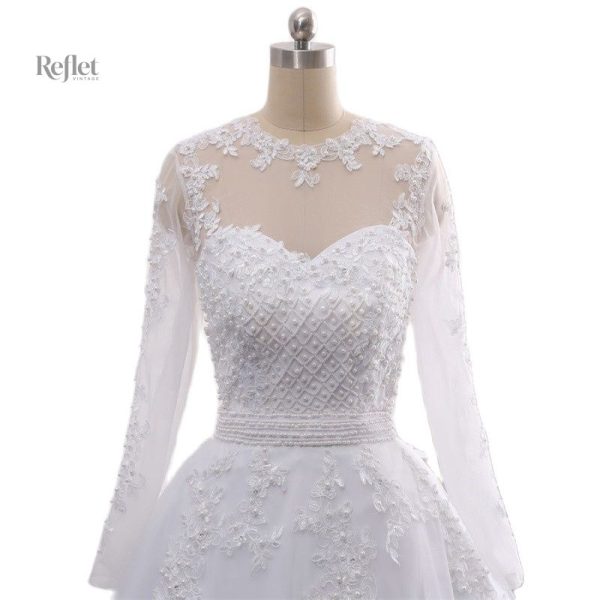 Robe de mariée 2018, tulle et dentelle pour une allure unique