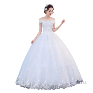 Robe de mariage inspirée des années 20, look classique