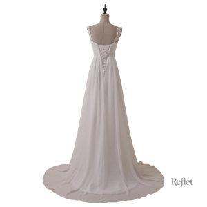 Robe blanche vintage années 60, style classique et romantique