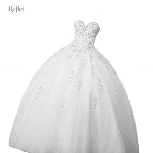 Robe de mariée blanche dos nu style princesse