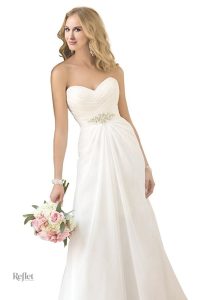 Robe de mariée blanche à corsage princesse