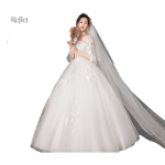 Robe de mariée au style princesse avec manches