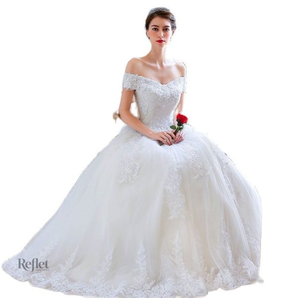 Robe festive bustier pour un mariage de conte de fées