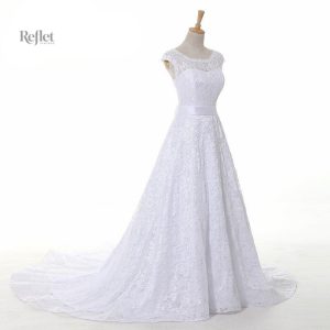 Robe de princesse en dentelle, style bustier élégant