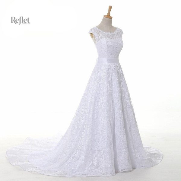 Robe de princesse en dentelle, style bustier élégant