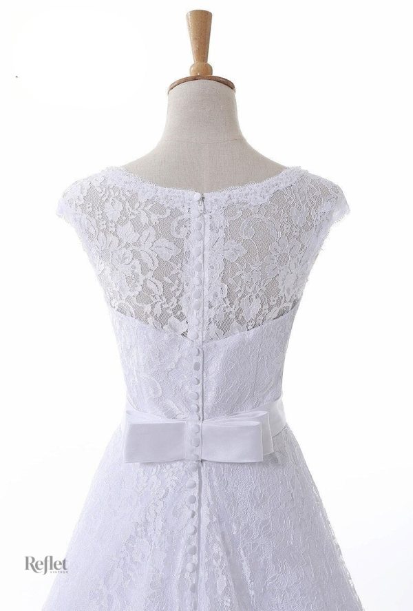 Robe de mariée princess avec bustier en dentelle