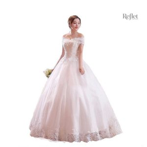 Robe de mariée bustier longue style princesse