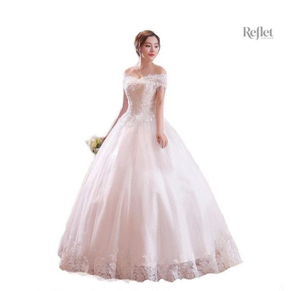 robe-de-mariee-bustier-princesse-longue-1 Robe de mariée bustier longue style princesse