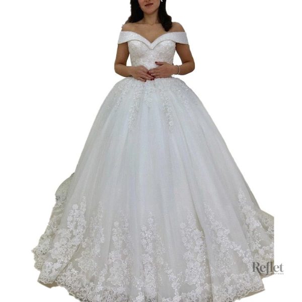 robe-de-mariee-bustier-princesse-satin-1 Robe de mariée bustier satin princesse élégante