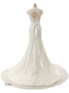 Robe nuptiale princesse avec jupe volumineuse et bustier sophistiqué