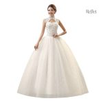 Robe de mariée princesse élégante en couleur douce
