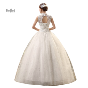Robe nuptiale colorée, style princesse pour un mariage féerique