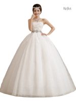 Robe de mariée de princesse avec bustier élégant