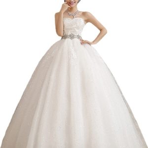 Robe de mariée de princesse avec bustier élégant