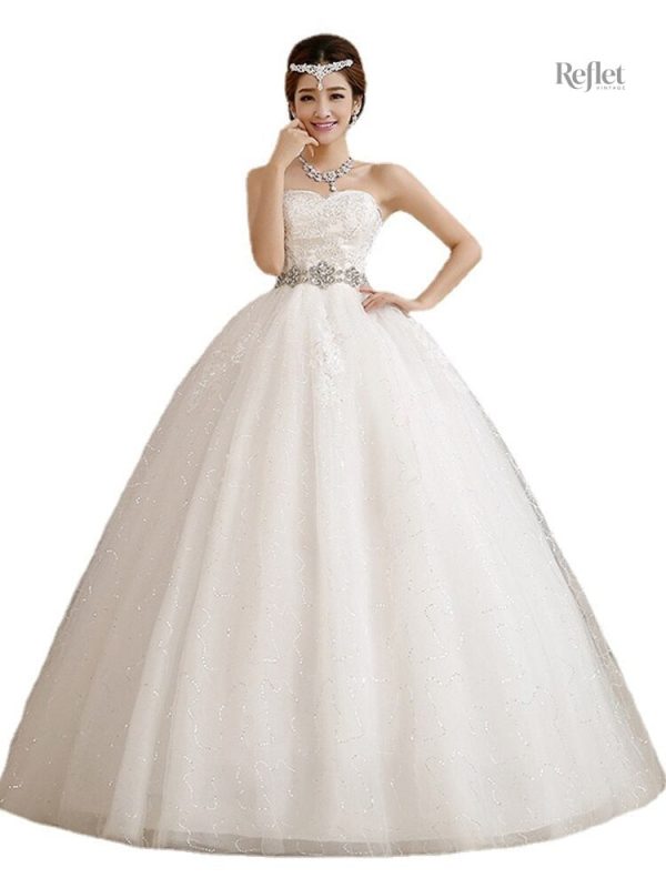 robe-de-mariee-de-princesse-bustier-1 Robe de mariée de princesse avec bustier élégant