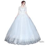 Robe de mariée princesse luxe avec traîne élégante