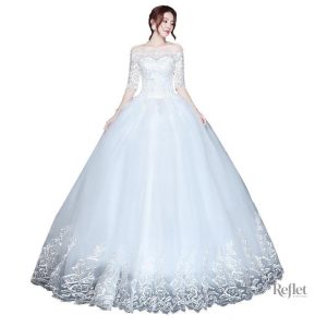 Robe de mariée princesse luxe avec traîne élégante