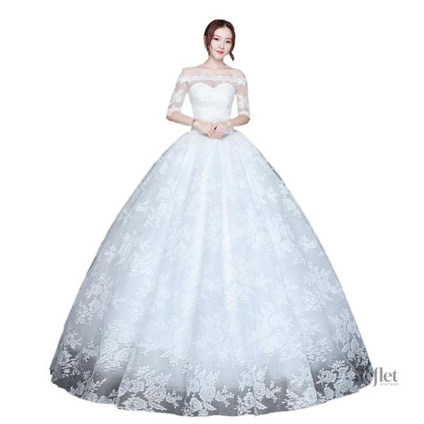 Robe de mariée de luxe au design royal et sophistiqué