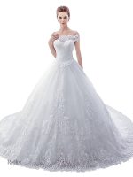 Robe de mariée princesse épaule