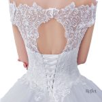 Robe nuptiale épaule dénudée style romantique