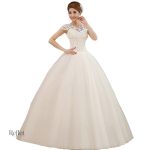 Robe de mariée princesse à manches courtes élégante