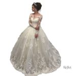 Robe de mariée princesse en dentelle élégante