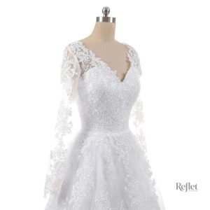 Robe de mariée classique pour un look royal