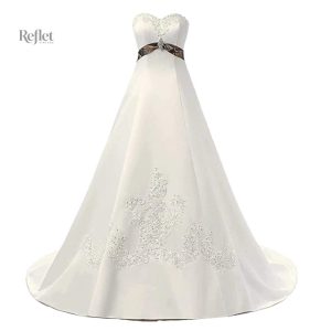 Robe de mariée dos nu élégante, style princesse