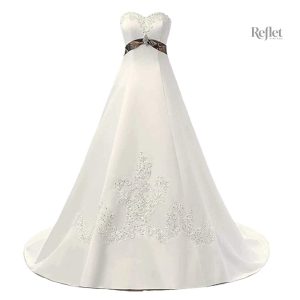 Robe de mariée princesse, design dos nu raffiné