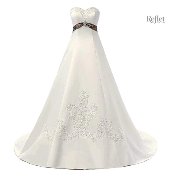 Robe de mariée princesse, design dos nu raffiné