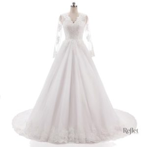 Robe de mariée drapée style princesse