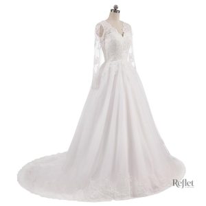 Robe de mariée élégante avec drapés