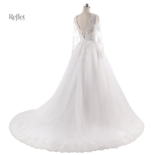 Robe de mariage drapée pour un look royal