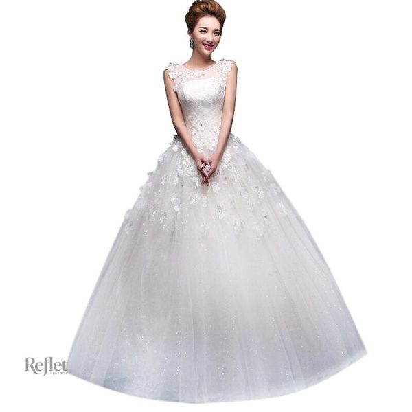 robe-de-mariee-evasee-princesse-1 Robe de mariée évasée style princesse, élégance et romantisme