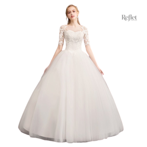 Robe de mariée ronde style princesse pour femme