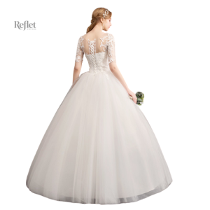 Robe princesse avec silhouette évasée pour cérémonie