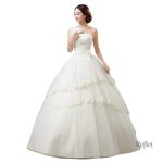 Robe de mariée princesse dos nu élégante et romantique