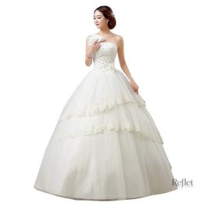Robe de mariée princesse dos nu élégante et romantique