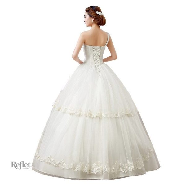 Robe de mariage forme princesse avec dos nu séduisant