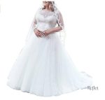 Robe de mariée grande taille style princesse