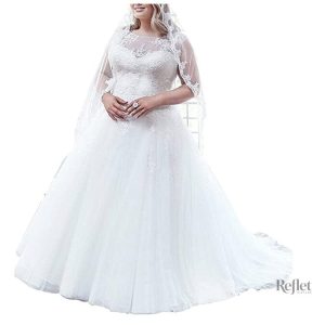 Robe de mariée grande taille style princesse
