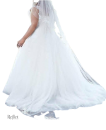 Robe de mariée élégante pour silhouettes généreuses