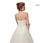Robe de mariée chic, silhouette princesse, confection délicate