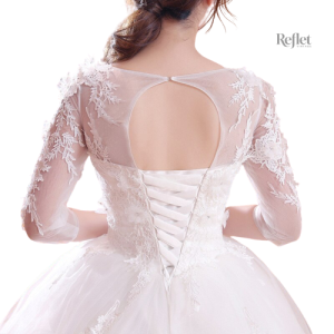 Robe de mariée princesse avec jupe volumineuse