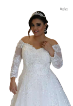 Modèle de robe de mariée avec détails en dentelle raffinés