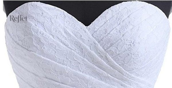 Robe de mariée mi-sirène avec traîne raffinée