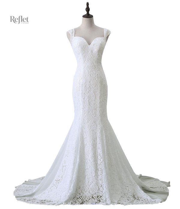 Robe de mariée style princesse avec jupe volumineuse