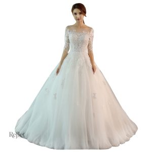 Robe de mariée princesses pour petite poitrine