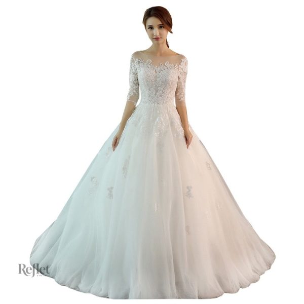 robe-de-mariee-petit-sein-princesses-1 Robe de mariée princesses pour petite poitrine